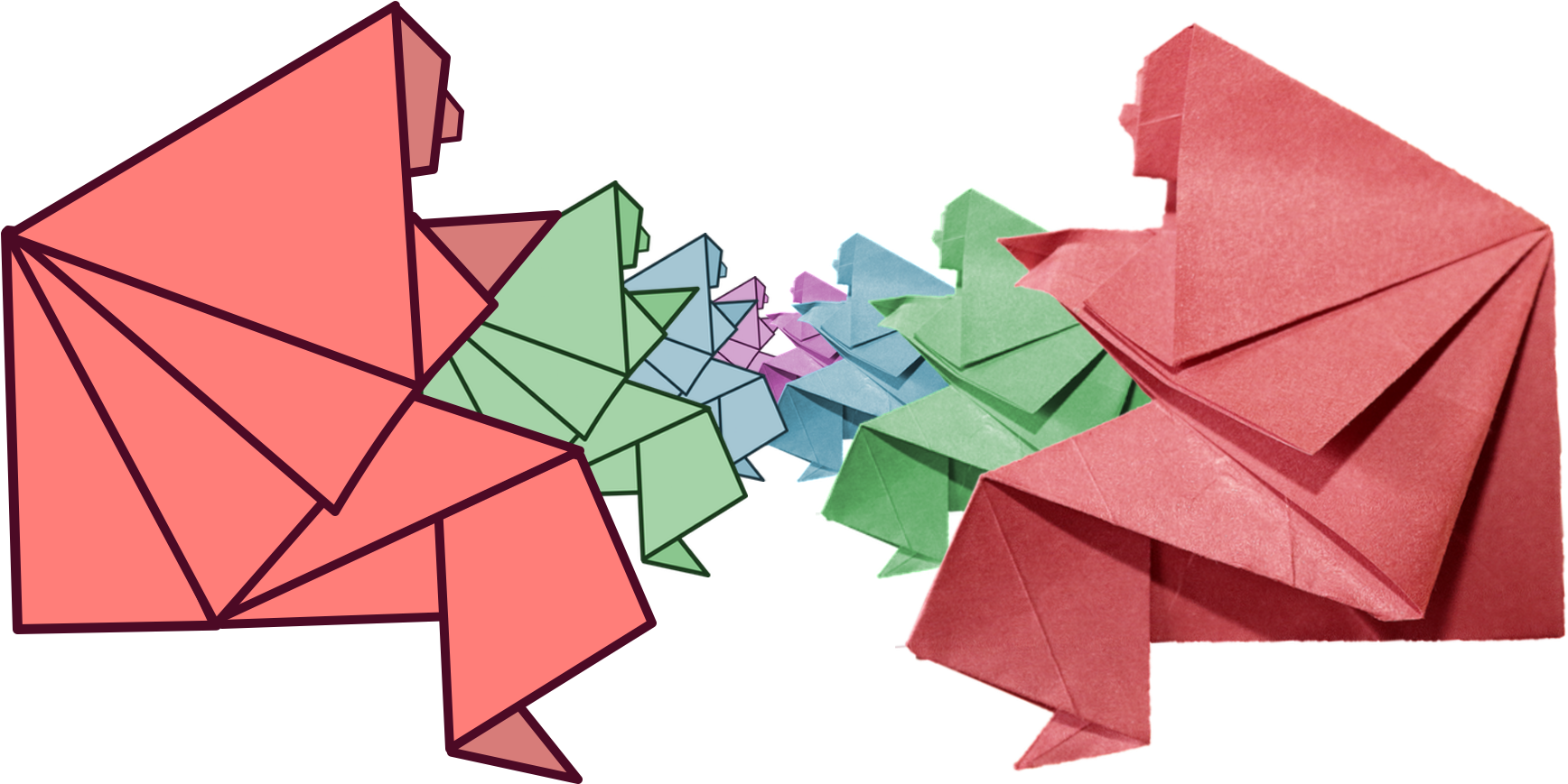 Row Of Nuns Clipart (1769x905), Png Download