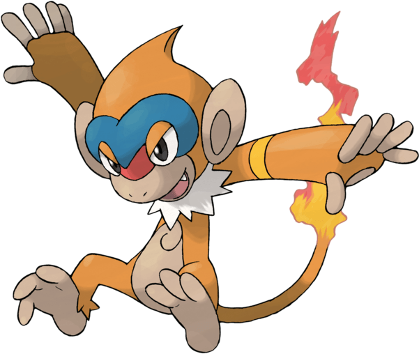 Pokémon Sun & Moon - Pokemon Chimchar Clipart (600x600), Png Download