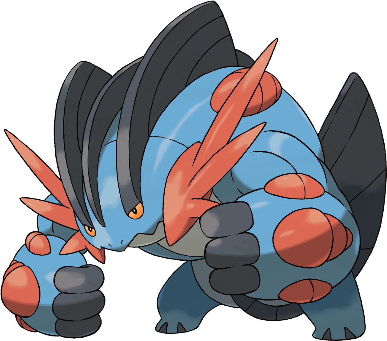 Swampert Sugimori Artwork - Pokemon Swampert Clipart (1200x1200), Png Download