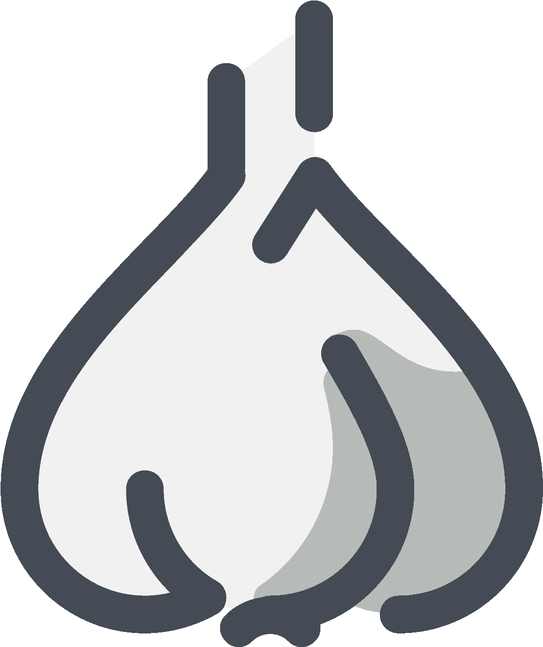 White Garlic Icon - Icon Clipart (1600x1600), Png Download