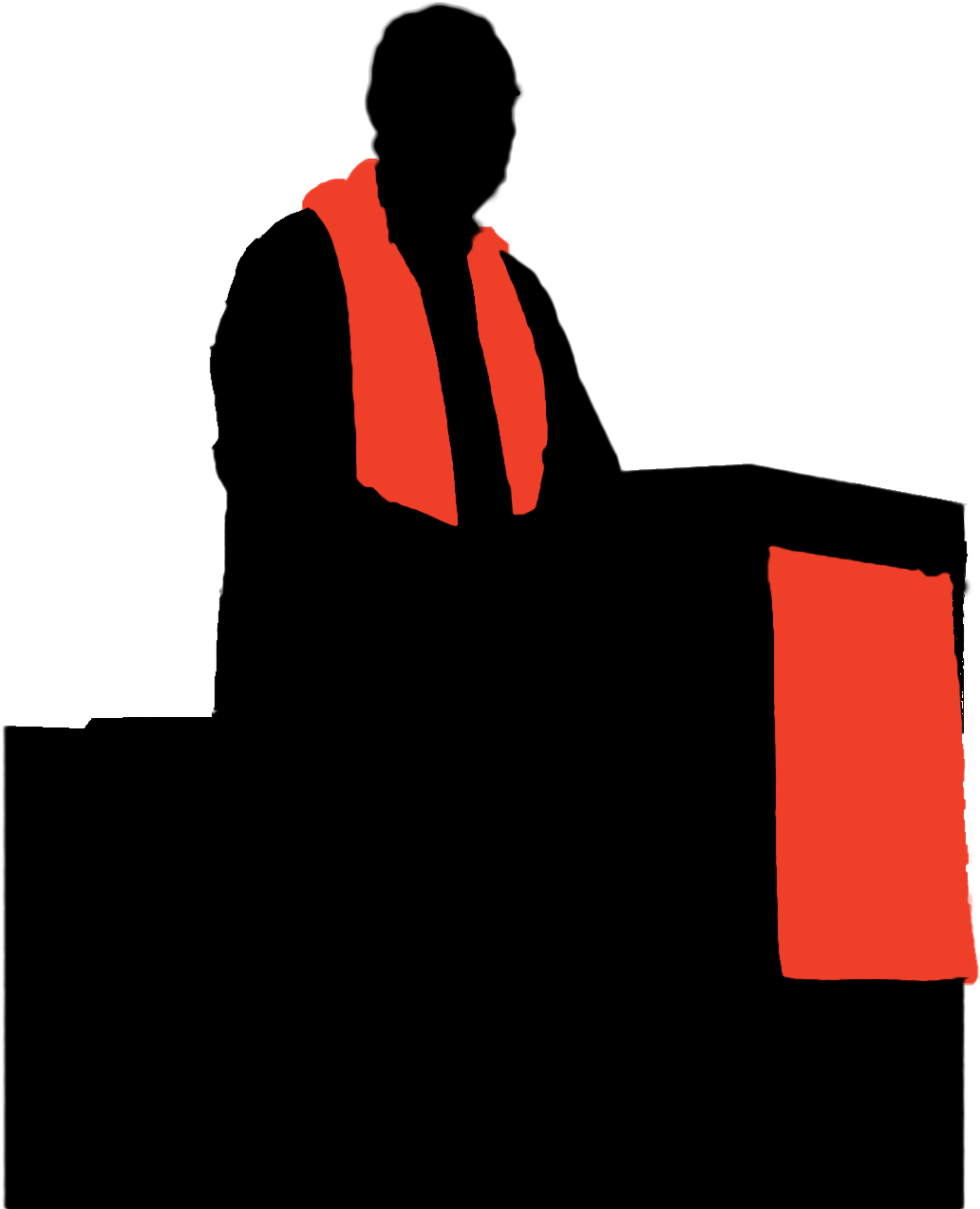 Startling Messages In Jesus' Ascension - Silhouette Of A Pastor Clipart (1696x1272), Png Download