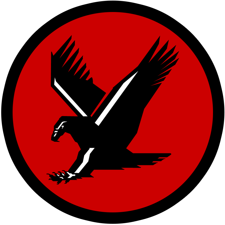 North Elementary School - Flying Eagle Clip Art Black And White - Png Download (750x750), Png Download