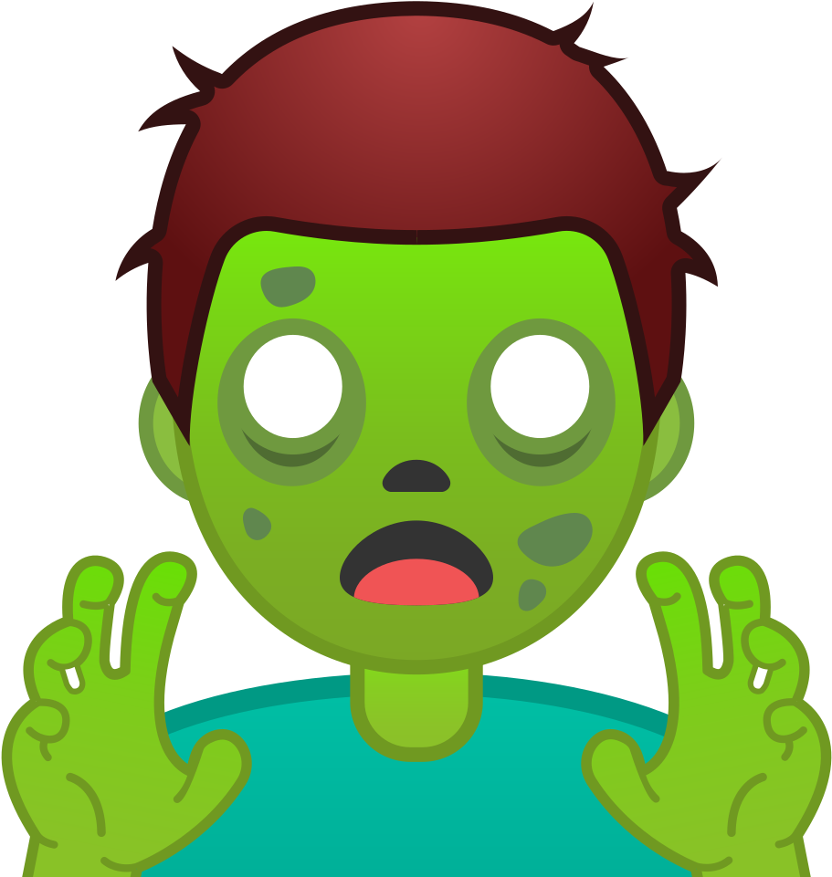 Download Svg Download Png - Android Zombie Emoji Clipart (1024x1024), Png Download