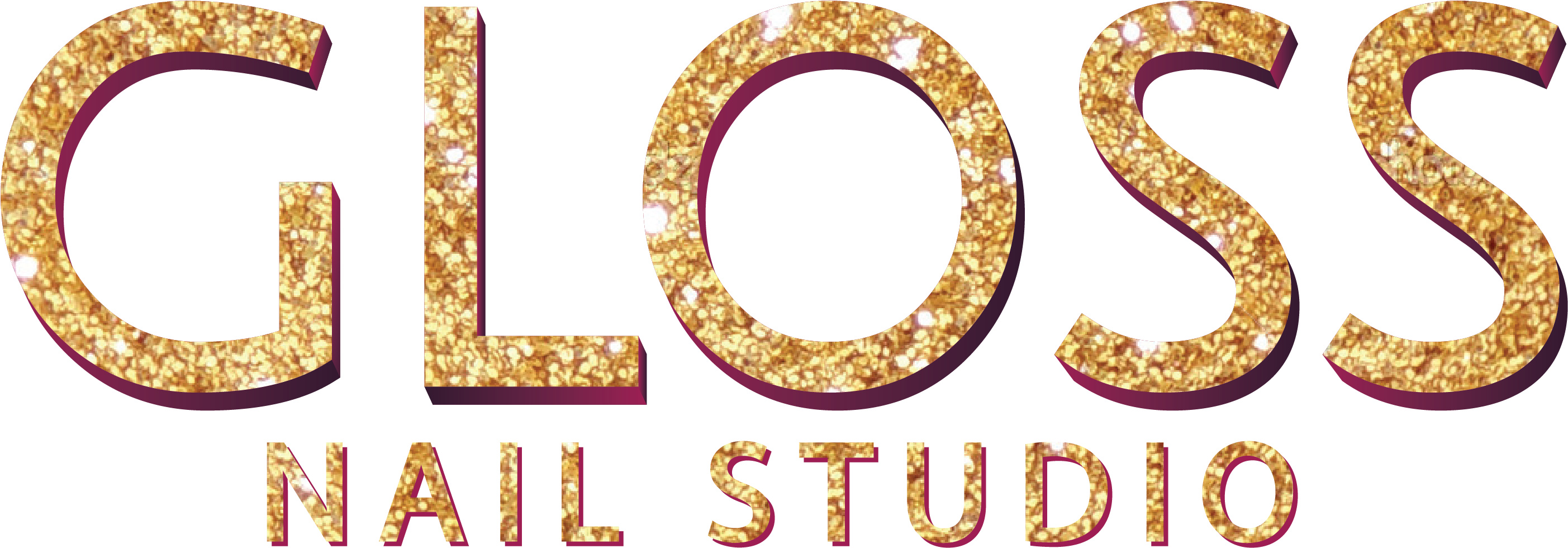 Gloss Nail Studio Clipart (2925x1033), Png Download