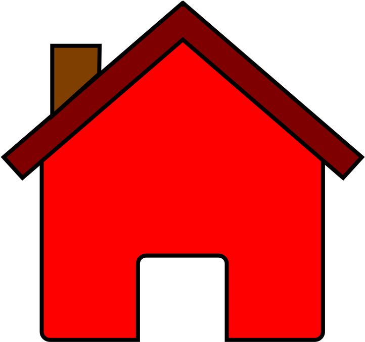 Red House Svg Clip Arts 600 X 565 Px - Png Download (600x565), Png Download