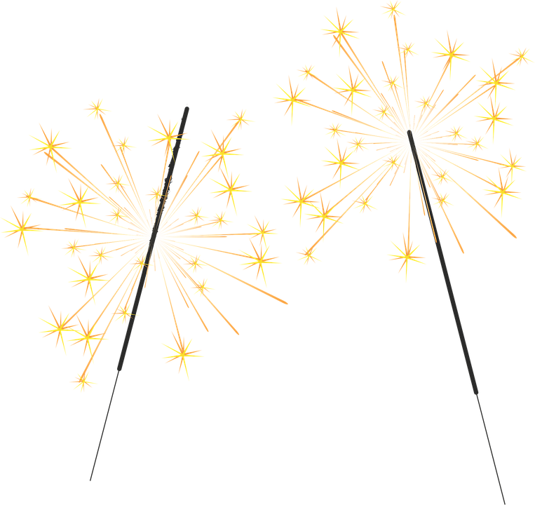 Sparklers Clipart Vector - Floral Design - Png Download (763x720), Png Download
