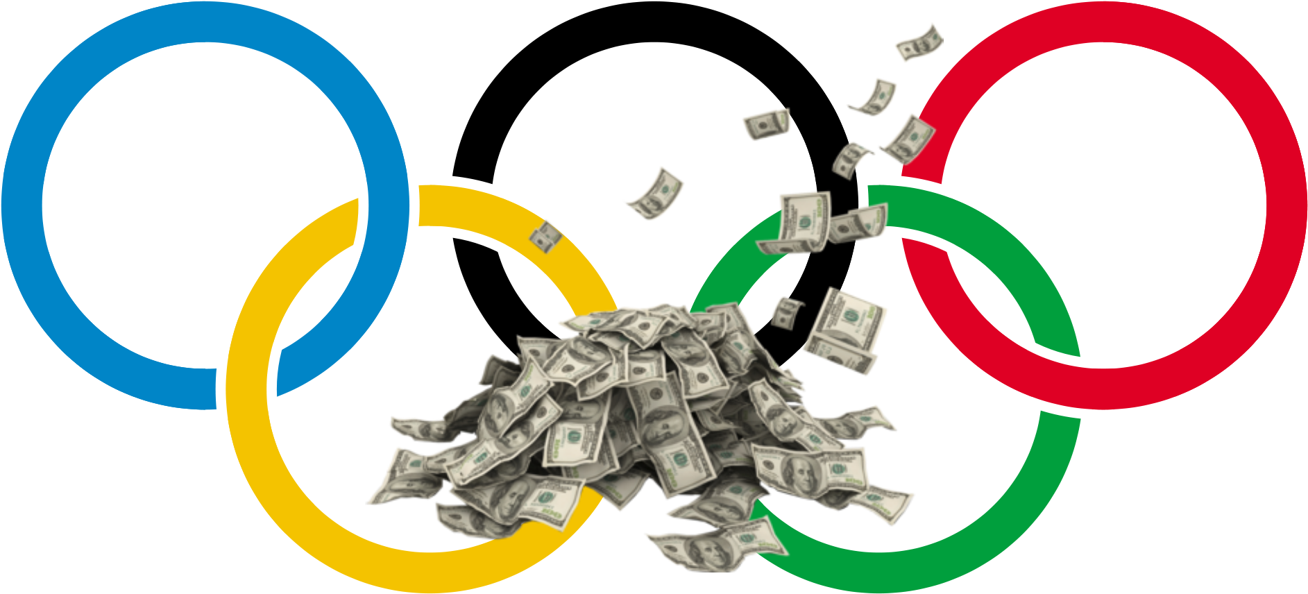 Online Betting, Silver Medals, Who Will Win The Most - Winter Olympics Logo Png Clipart (2000x971), Png Download