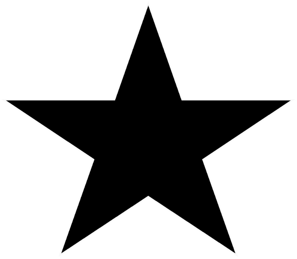 Download A Black Star - Transparent Background Star Png Clipart