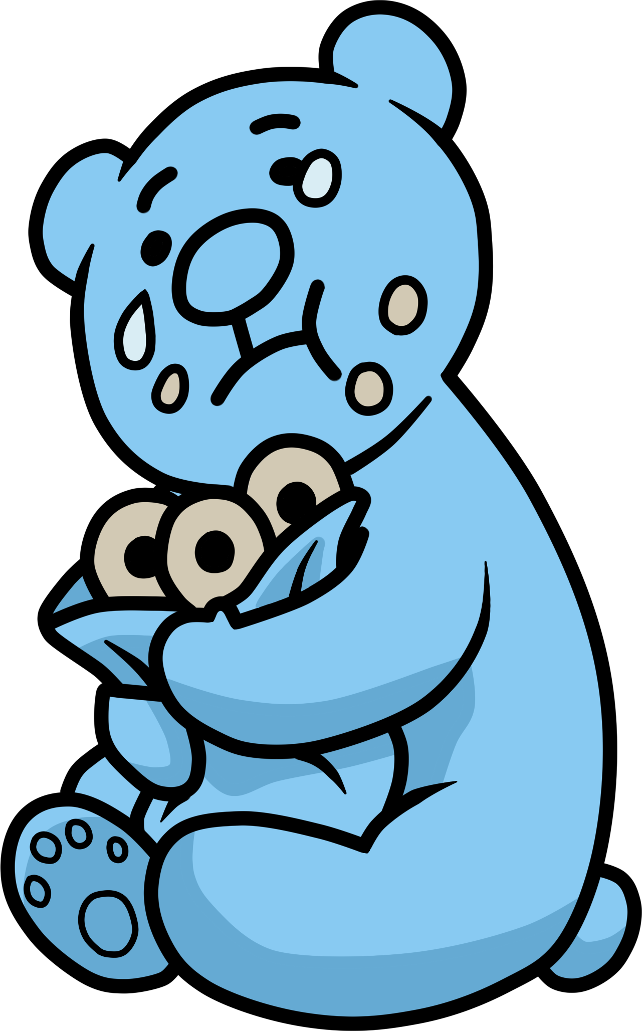 Nintendo Confirms Rhythm Heaven Megamix Is Exclusive - Blue Bear Rhythm Heaven Clipart (1281x2057), Png Download