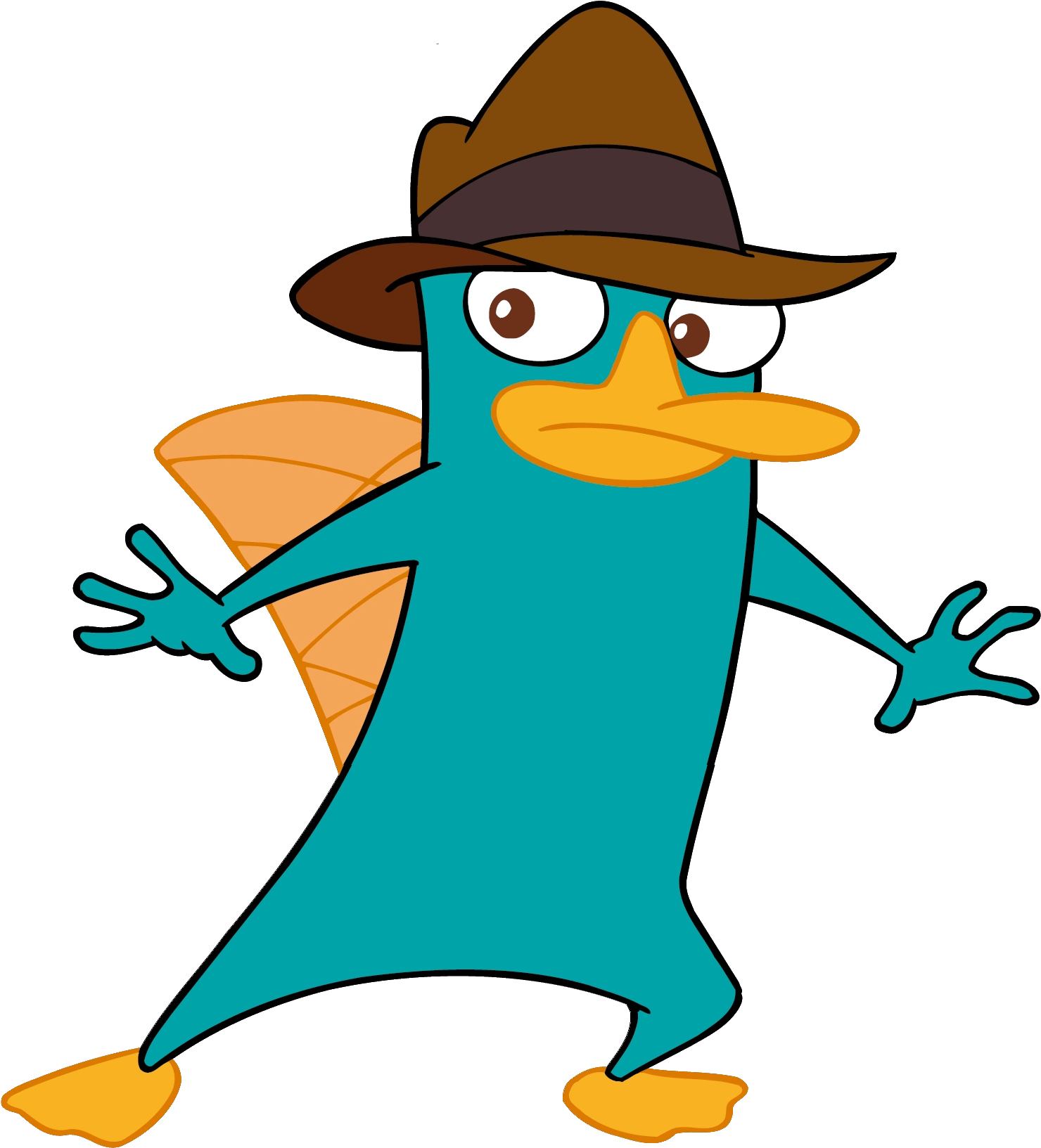 The Platypus - Cartoon Detective Clipart (1497x1673), Png Download