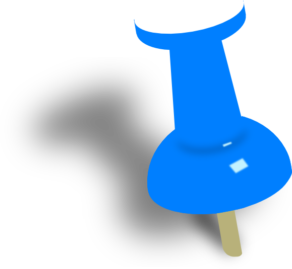 Pink Clip Art At - รูป ตัว ปัก หมุด - Png Download (600x555), Png Download