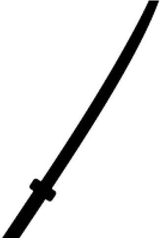 Katana Clipart Silhouette - Adhesive - Png Download (640x480), Png Download