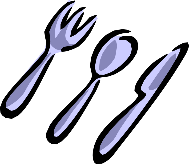 Vector Spoon Illustration - Cutlery Clipart (803x700), Png Download