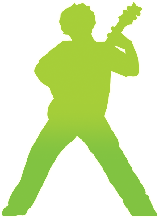Let's Rock - Silhouette Clipart (515x707), Png Download