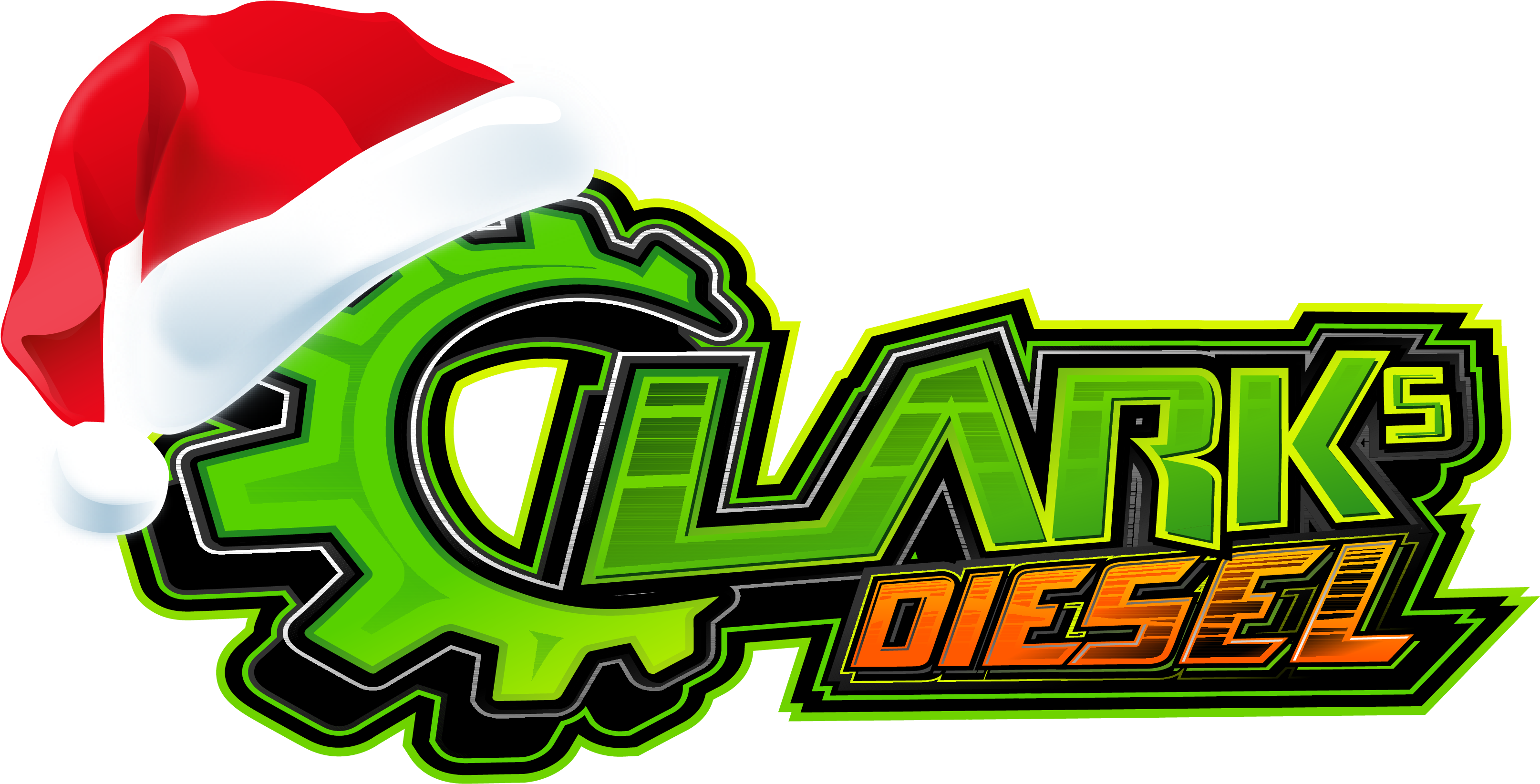 Clarks Diesel New Logo Santa - Santa Claus Clipart (3294x1734), Png Download