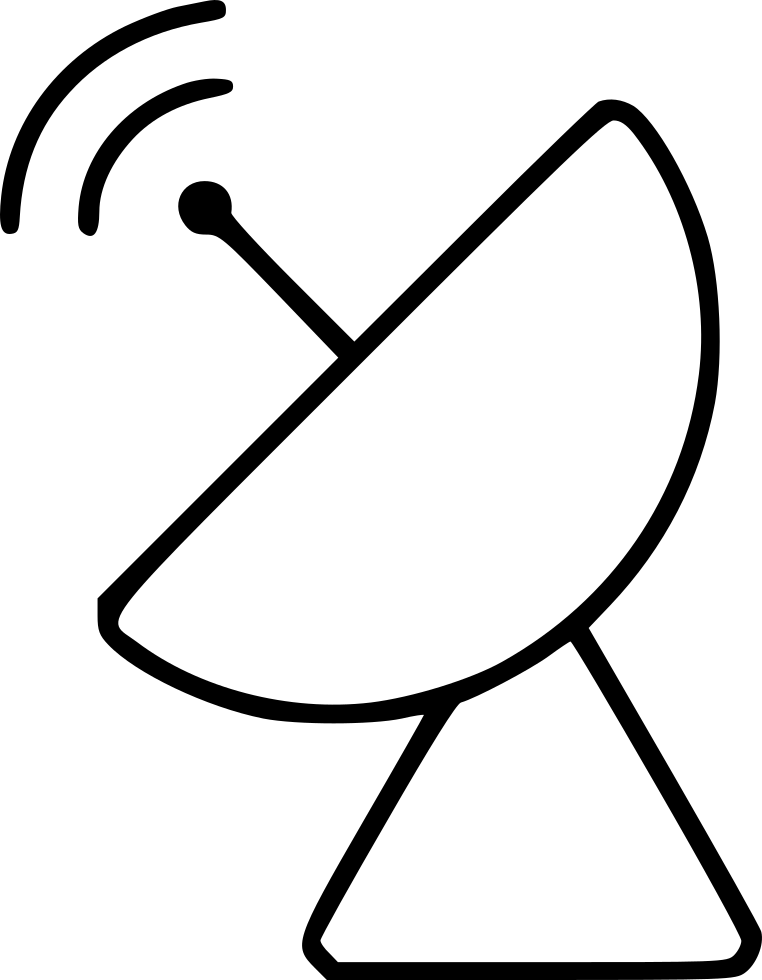 Gps Clipart Satellite Signal - Radar Satellite Png Transparent Png (762x980), Png Download