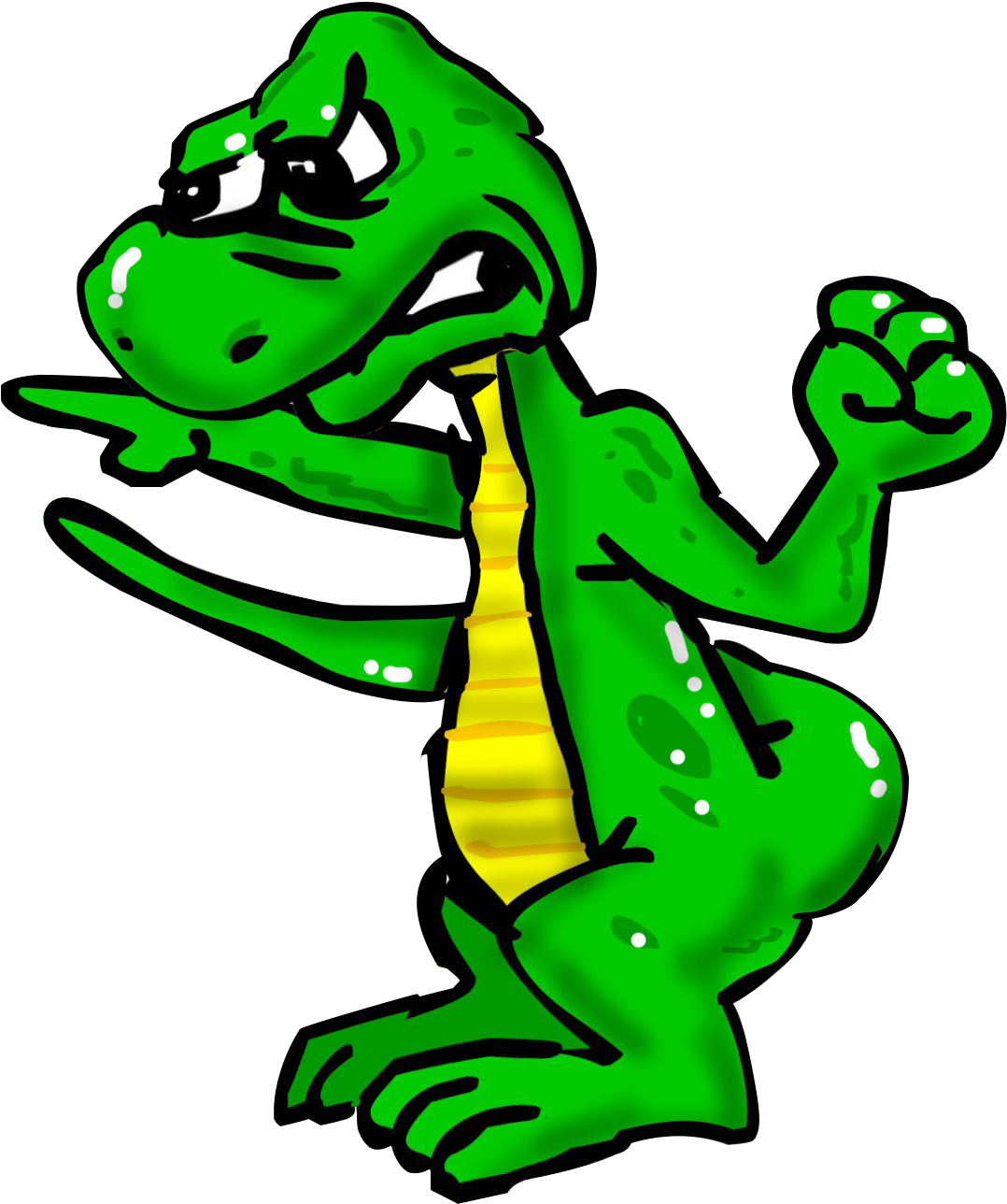 Lizard Clipart Angry Pencil Clip Royalty Free Stock - Monitor Lizard Cartoon - Png Download (1708x1341), Png Download