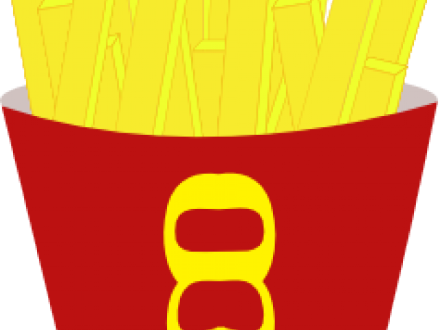 French Fries Clipart Transparent - Drawing - Png Download (640x480), Png Download