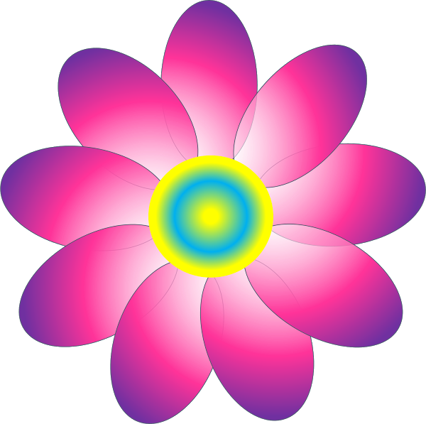 Pinterest Flower Cliparts - Clip Art - Png Download (600x597), Png Download