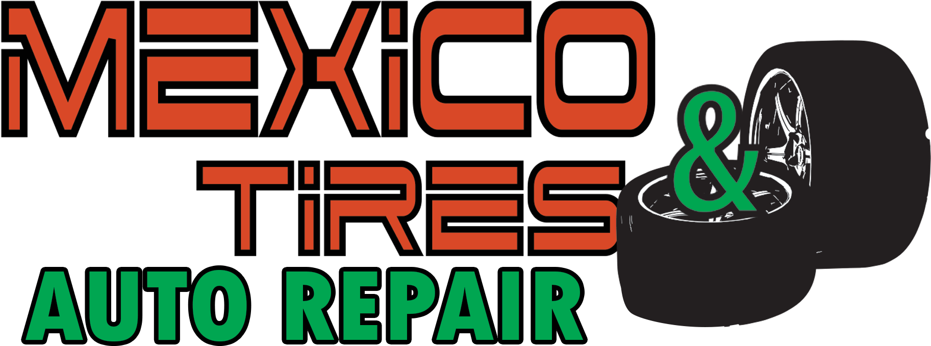 Auto Shop Los Angeles Mexico Tires - Mexico Tires & Auto Repair Clipart (1966x1196), Png Download