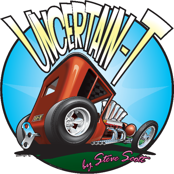 One Of My Favorite Illustrations By Hot Rod Artist, - Uncertain T Clipart (600x600), Png Download