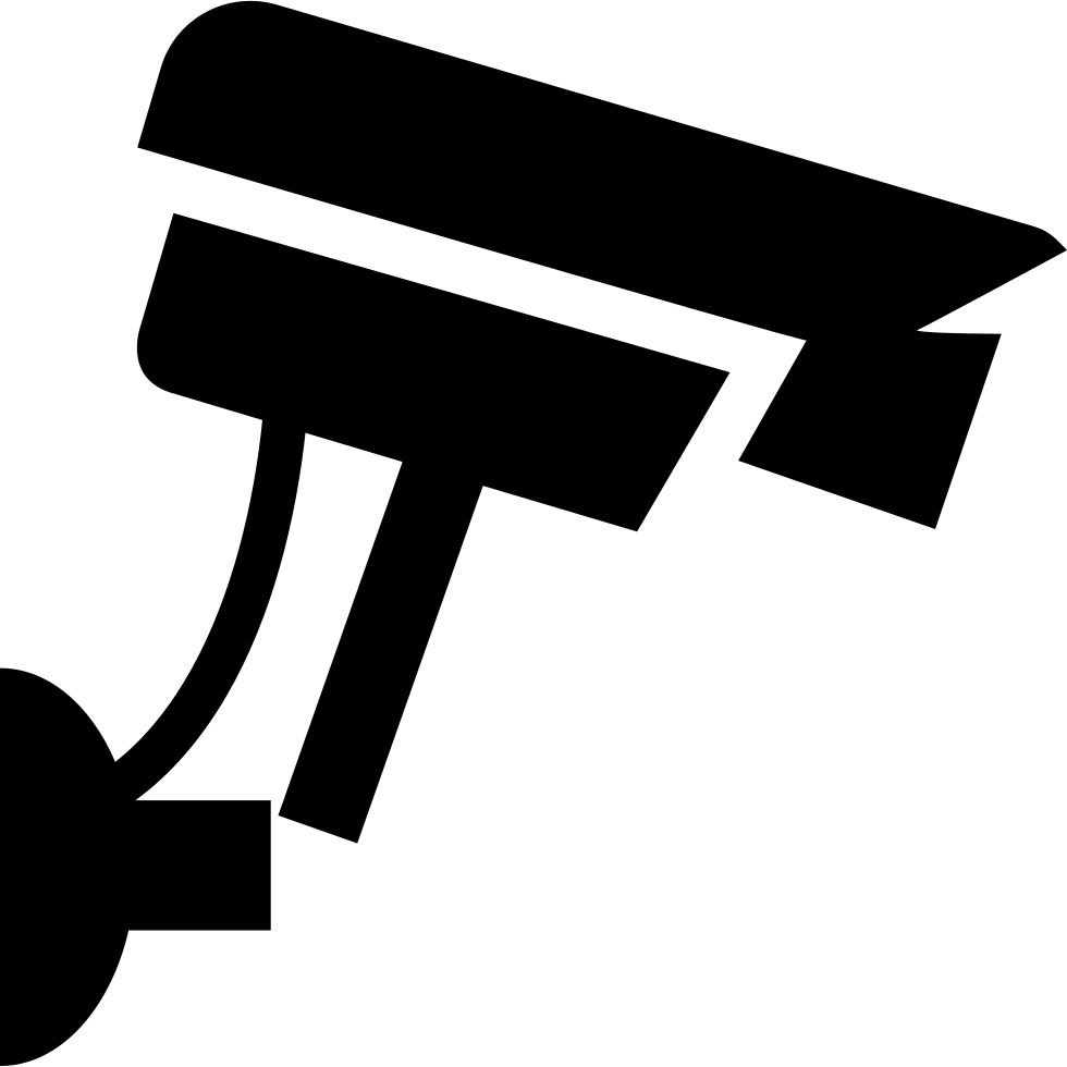 Si Glyph Camera Security Comments - Cctv Camera Clip Art - Png Download (980x980), Png Download