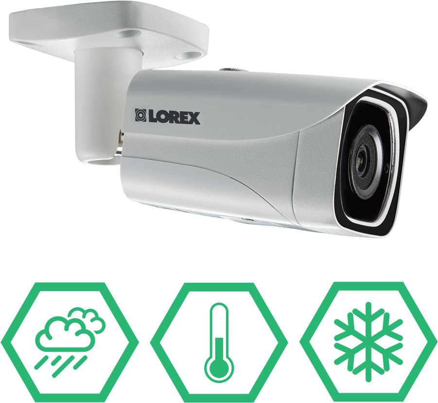 4k Weatherproof & Vandal Resistant Security Camera - Lorex Technology Inc Clipart (1000x1000), Png Download