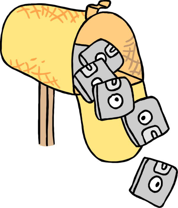 Letters Postcards And Parcels Vector Image Illustration - Postcard Clipart (600x700), Png Download