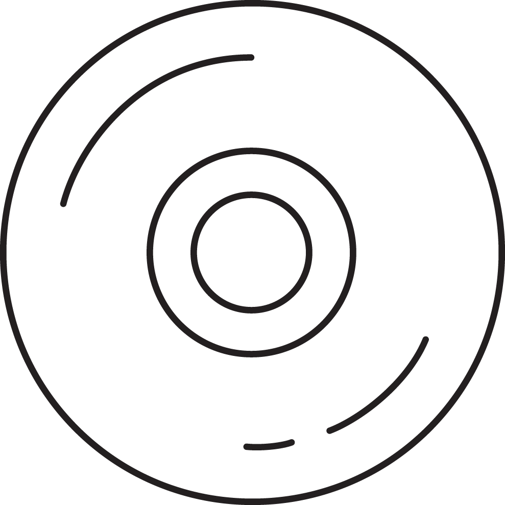 Dvd Lineart Dk - Circle Clipart (989x989), Png Download