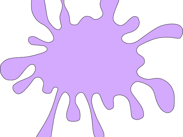 Violet Clipart Splat - Orange Colour Clip Art - Png Download (640x480), Png Download