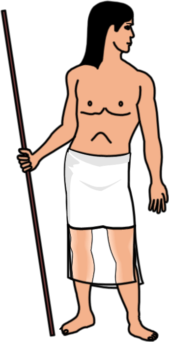 Man - Ancient Egyptian - Ancient Egypt Man Png Clipart (416x768), Png Download