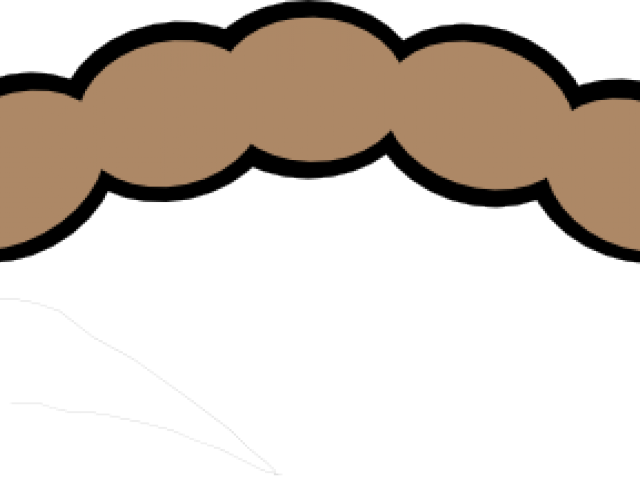 Brown Hair Clipart Curled - Clip Art - Png Download (640x480), Png Download