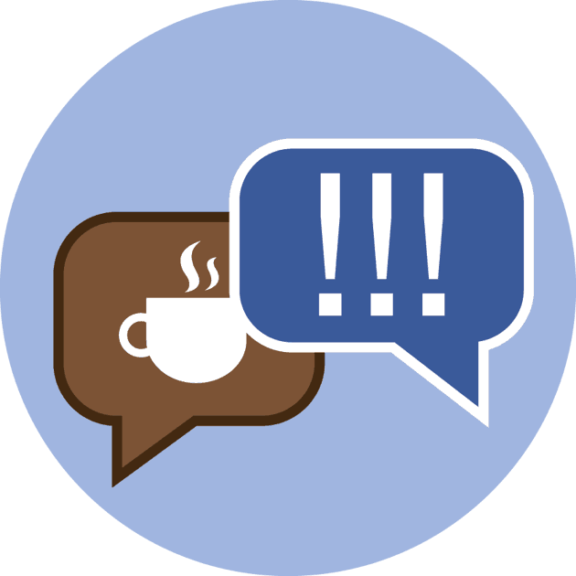 The It's Just Coffee Button Clipart (630x630), Png Download