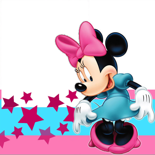 Marcos Para Photoshop Y Algo Mas - Minnie Mouse Yellow Background Clipart (640x640), Png Download