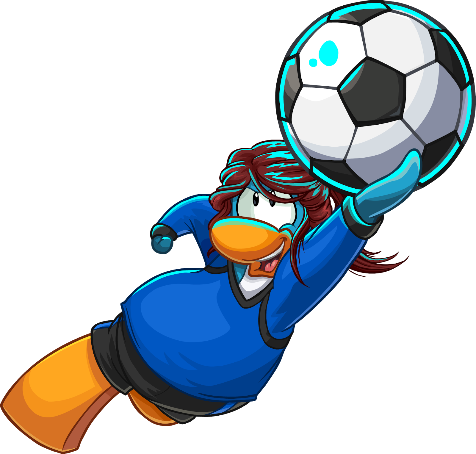 Poem Clipart Soccer - Soccer Penguin - Png Download (1600x1526), Png Download