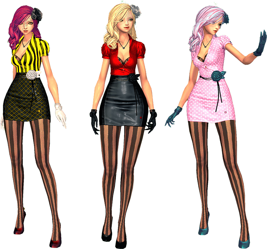Blade And Soul Fashion - Fashion Clipart (900x800), Png Download