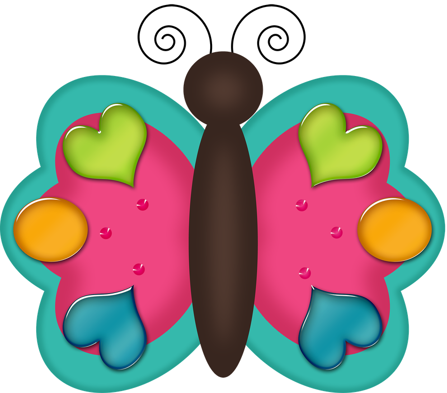 ‿✿⁀butterflies‿✿⁀ - Drawing Clipart (900x791), Png Download