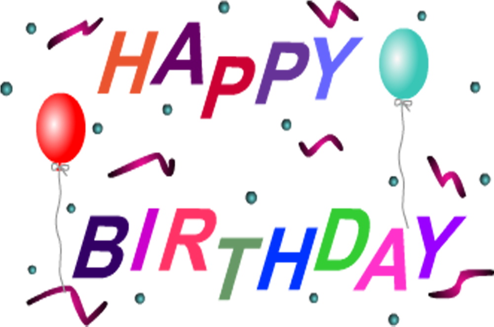 Happy Birthday Clip Art, Birthday Clips, Happy Birthday - Download Free Clip Arts - Png Download (1000x800), Png Download