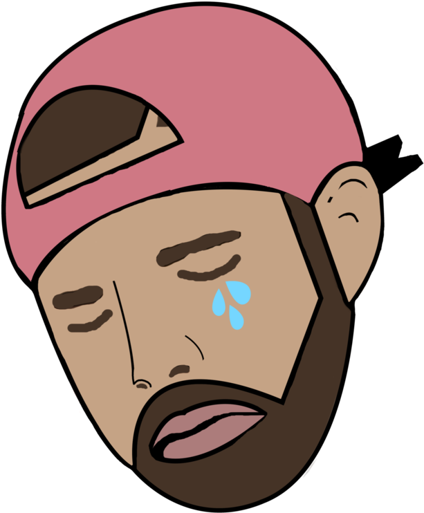 Crying By Sampoozi Art - Drake Meme Vector Clipart (760x1052), Png Download