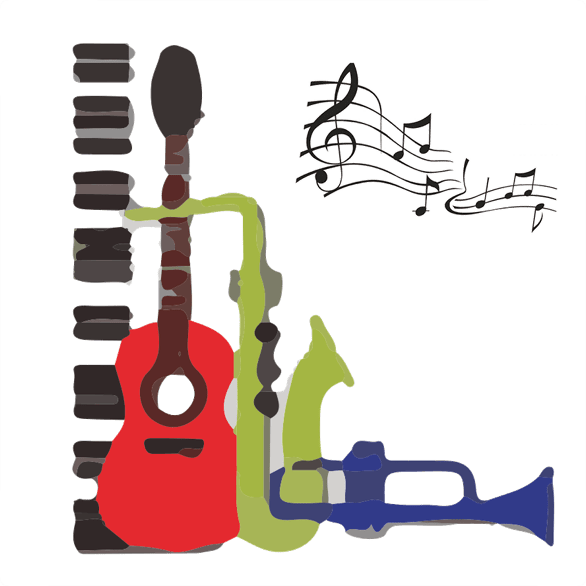 First Name Basis At Bar Thalia - Art Home Decor Black Music Note Removable Wall Sticker Clipart (586x586), Png Download