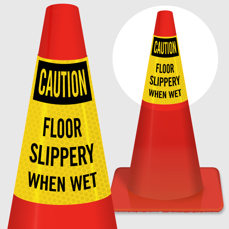 Health - Caution Wet Floor Red Sign Clipart (800x800), Png Download