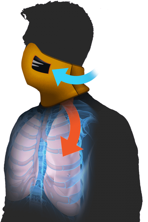 Graphic Free Library Breathing Clipart Cold Air - Cartoon - Png Download (540x756), Png Download