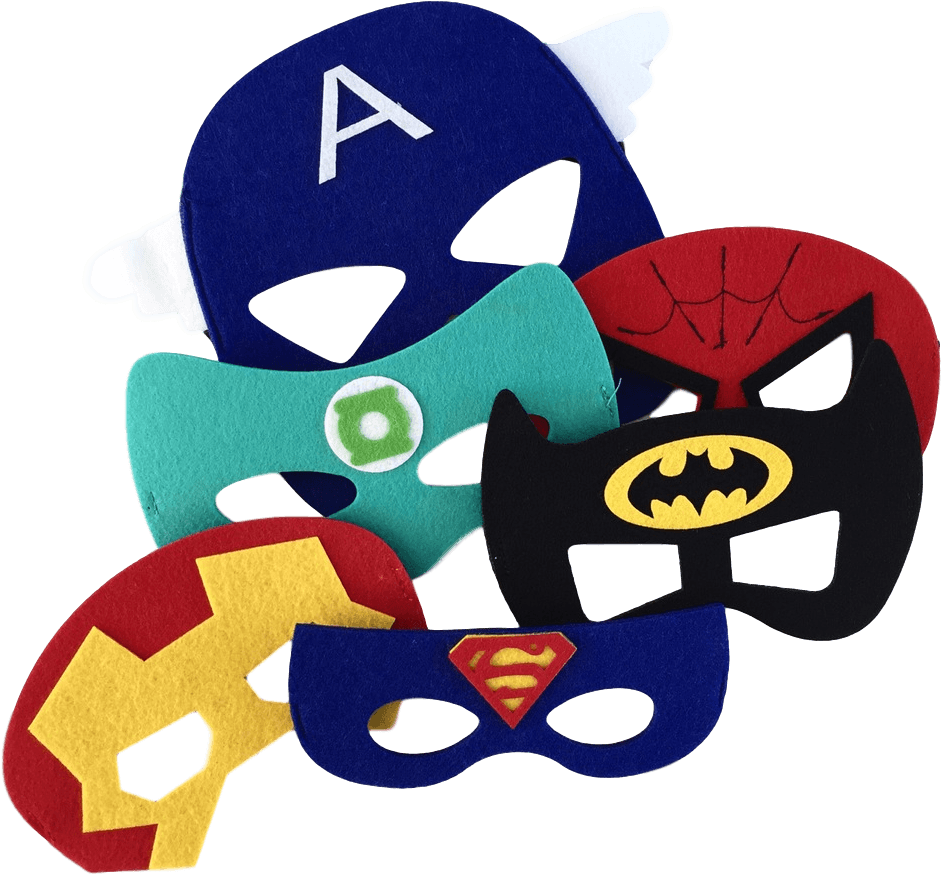 Love This Felt Superhero Masks From - Captain America Mask Clipart (1000x1000), Png Download