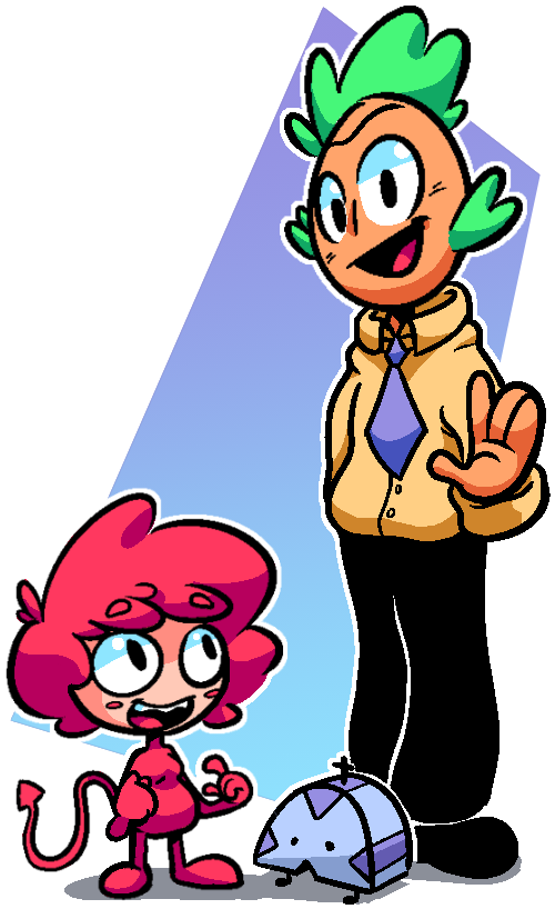 Stream Art Of @kerwinsartfreakshow's Characters - Cartoon Clipart (507x825), Png Download
