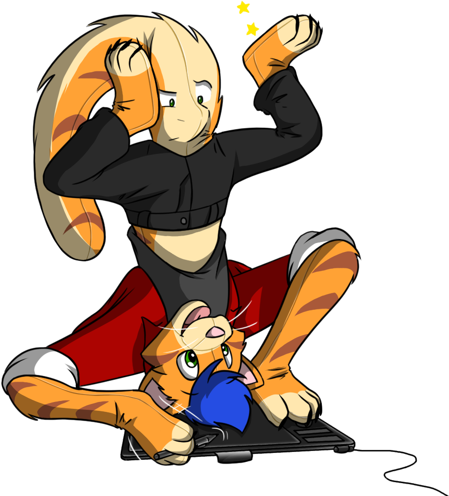 Wacky Wacom - Cartoon Clipart (940x1020), Png Download