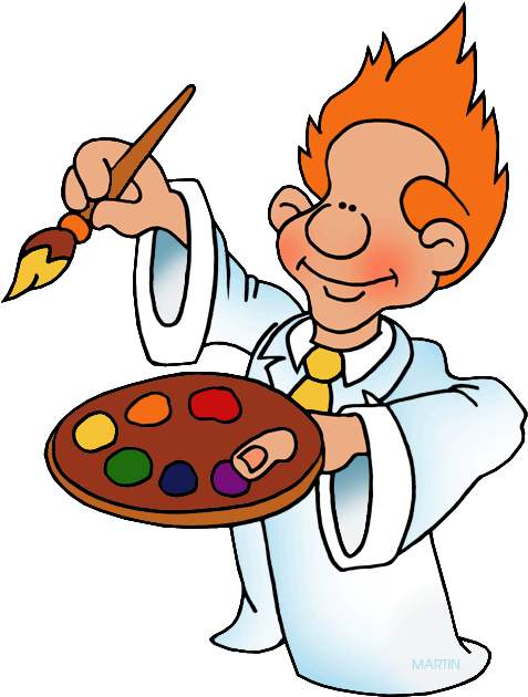Png Freeuse Clipart Painter - Phillip Martin Clipart Paint Transparent Png (505x648), Png Download