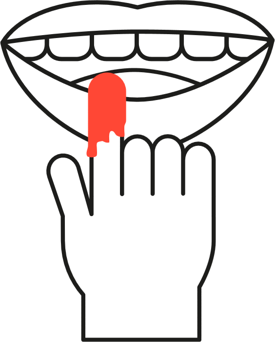 Clipart Mouth Tasting - Openclipart - Png Download (564x701), Png Download