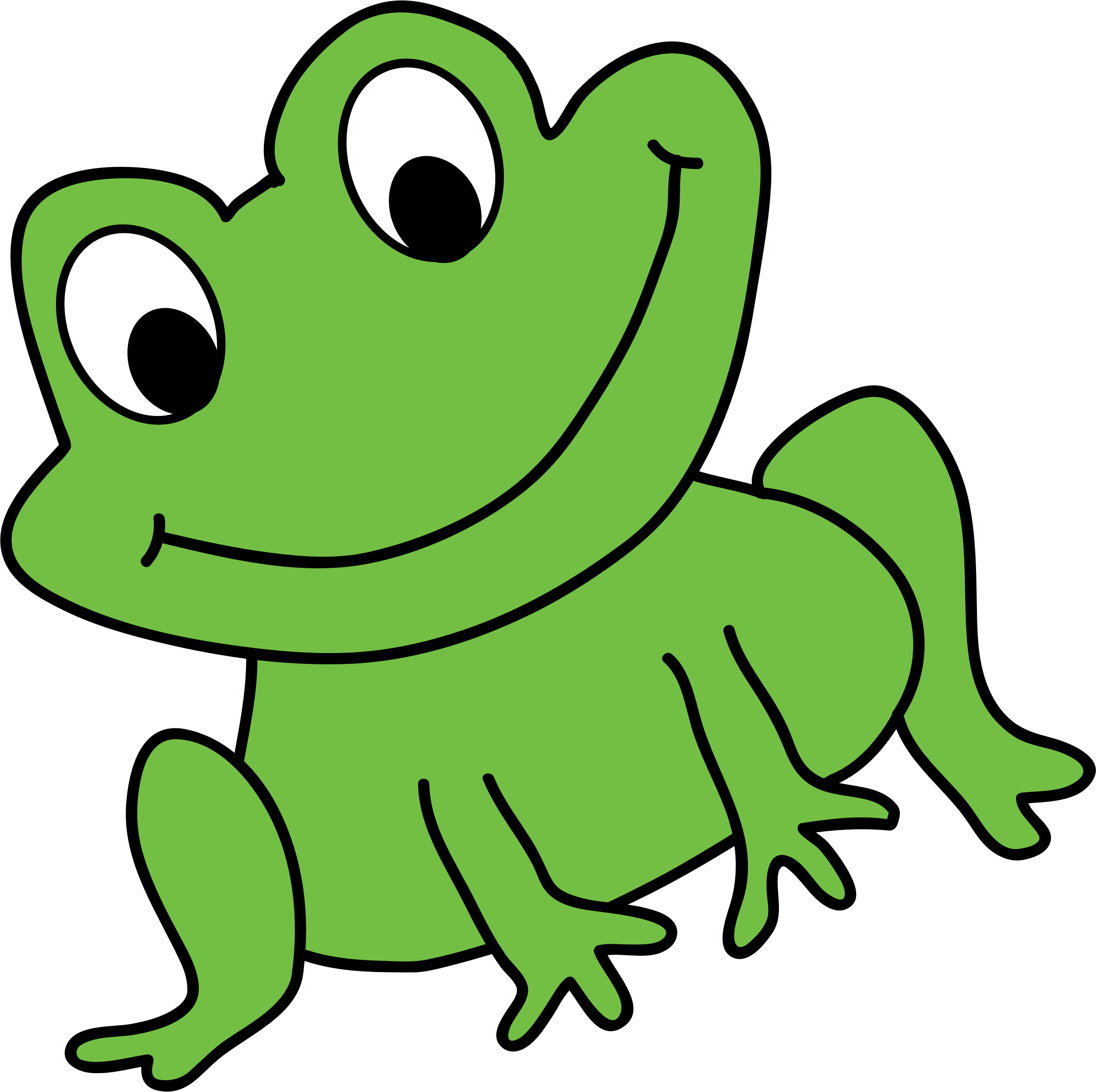 Big Image - Clipart Of Frog - Png Download (2330x2321), Png Download
