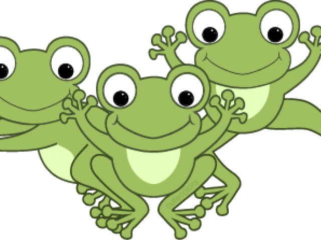 Green Frog Clipart Comic - Cartoon - Png Download (640x480), Png Download