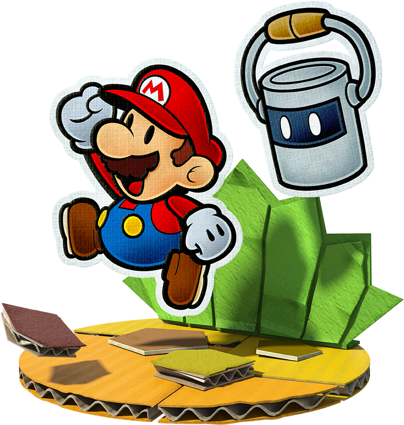 Nintendo Comments On Paper Mario - Paper Mario Color Splash Clipart (1000x1000), Png Download
